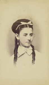 Curls Prints: Unidentified young woman with two long curls