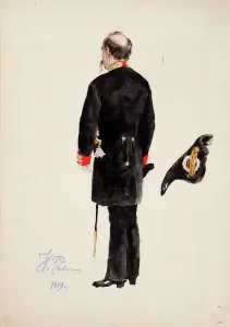 Ilya Efimovic Repin Prints: Uniform, 1879. Creator: Il'ya Repin