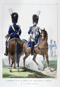 Plume Prints: Uniform of the 2nd Regiment of Horse Grenadiers
