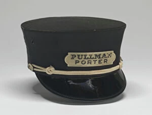 Public Transport Collection: Uniform cap worn by Pullman Porter Philip Henry Logan, 1966. Creator: Unknown