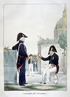 Charles Etienne Pierre Motte Collection: Uniform of the Invalides, France, 1823. Artist: Charles Etienne Pierre Motte