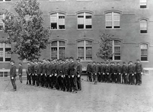 Uniformed cadets, Central High School, (1899?). Creator: Frances Benjamin Johnston