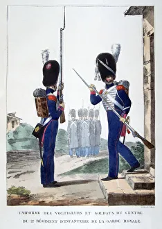 Attention Prints: Uniforms of the 2nd infantry of the French royal guard