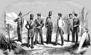 Uniforms of British Soldiers at Scutari, 1854. Creator: Unknown