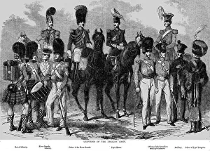 Grenadier Prints: Uniforms of the English Army, 1854. Creator: Unknown
