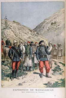 Military Equipment Gallery: Uniforms of the French expeditionary force in Madagascar, 1895. Artist: Henri Meyer