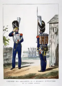 Attention Prints: Uniforms of the grenadiers of the French royal guard