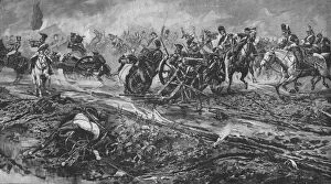Capturing Collection: The Union Brigade Capturing the French Guns at Waterloo, 1902. Artist: William Barnes Wollen