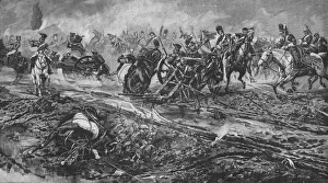 Capturing Collection: The Union Brigade Capturing the French Guns at Waterloo, 1902. Artist: William Barnes Wollen