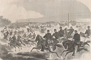 The Union Cavalry and Artillery Starting in Pursuit of the Rebels up the Yorktown