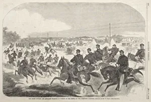 The Union Cavalry and Artillery Starting in Pursuit of the Rebels up the Yorktown Turnpike, 1862