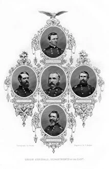 Images Dated 2nd December 2006: Union Civil War generals of the departments of the east, 1862-1867.Artist: J Rogers
