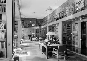 Reading Room Prints: Union Club, 701 Park Ave. New York City, 1935. Creator: Gottscho-Schleisner, Inc
