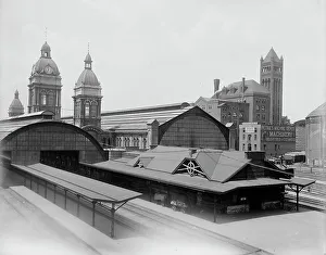 Rail Road Prints: Union Depot, Toronto, between 1890 and 1901. Creator: Unknown
