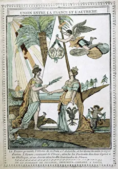 Laurel Prints: The Union between France and Austria, 19th century
