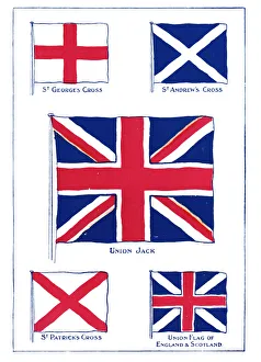 Symbolic Prints: How the Union Jack was made, 1905. Artist: As Forrest