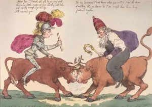 Papal Crown Prints: The Union, January 1, 1801. January 1, 1801. Creator: Thomas Rowlandson