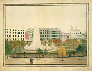 Sarah Gallery: Union Park, New York, ca. 1845. Creator: Sarah Fairchild