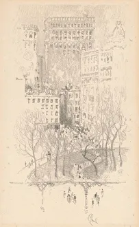 Union Square, 1904. Creator: Joseph Pennell