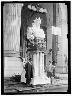 Hoist Prints: Union Station under construction