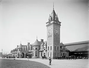 Maine United States Of America Prints: Union Station, Portland, Me. c1904. Creator: Unknown