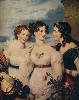 International Art Past And Present Collection: The Union: Thistle, Rose, Shamrock, c1850. Artist: William Charles Ross