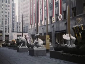 Mythical Beasts Gallery: United Nations exhibit put on by OWI in Rockefeller Plaza, New York, N.Y. 1943