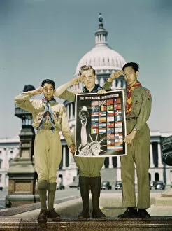 Boy Scouts Association Gallery: United Nations Fight for Freedom... 1943. Creator: John Rous