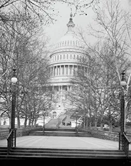 Us Capitol Prints: The United States Capitol, near view from south west