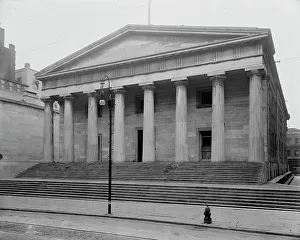 Custom House Prints: United States Custom House, Philadelphia, between 1900 and 1906. Creator: Unknown