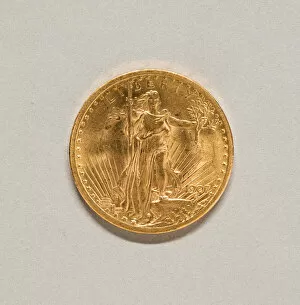 Augustus Saint Gaudens Gallery: United States Twenty Dollar Coin, 1907. Creator: Augustus Saint-Gaudens
