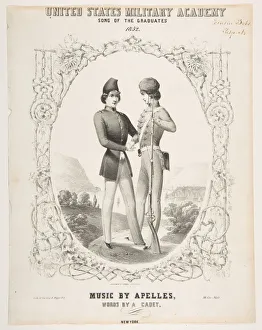 James A Prints: United States Military Academy: Song of the Graduates, 1852. Creator: Sarony & Co