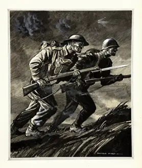 Side By Side Prints: Unity of Strength - WWII poster