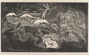 Gauguin Gallery: The Universe is Created (L Univers est créé), from Fragrance (Noa Noa), 1893-94