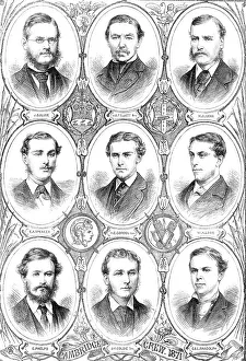 Students Prints: The Universities Boat-Race, 1871. Creator: Unknown