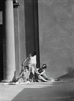 University Of California Prints: University of California at Berkeley dancers, 1927 Creator: Arnold Genthe