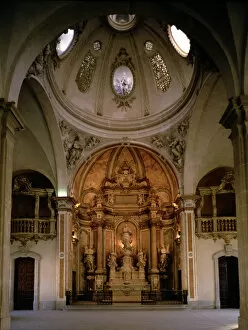 Jaime Gallery: University of Cervera. Chapel and main altar, by Jaime Padro i Cots (1777-1787)