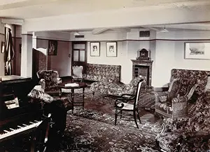 Chimneypiece Prints: University College Hospital: a sitting room, probably for staff. Creator: Unknown
