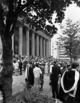 University graduates outside Sheffield City Hall, South Yorkshire, 1967. Artist