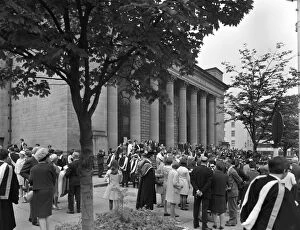 Graduation Gallery: University graduates outside Sheffield City Hall, South Yorkshire, 1967. Artist