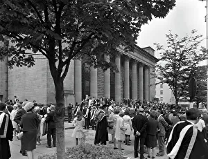 Michael Walters Gallery: University graduates outside Sheffield City Hall, South Yorkshire, 1967. Artist