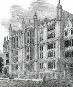 Halls Of Residence Prints: University Hall, Gordon-Square, 1850. Creator: Unknown