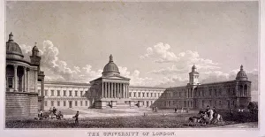 Barrow Prints: The University of London, Gower Street, St Pancras, London, c1835. Artist: Thomas Higham