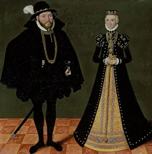 Lucas Ii Cranach Prints: Unknown German princely couple, from c