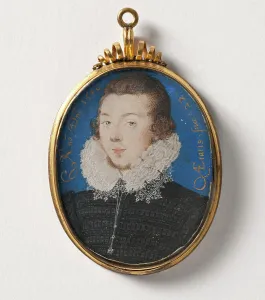 Nicholas Hilliard Prints: Unknown man, 1596. Creator: Nicholas Hilliard