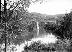Infrastructure Prints: Unknown railway bridge, c1900s