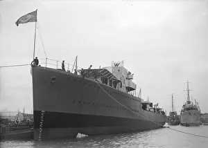 Unknown ship under construction. Creator: Kirk & Sons of Cowes