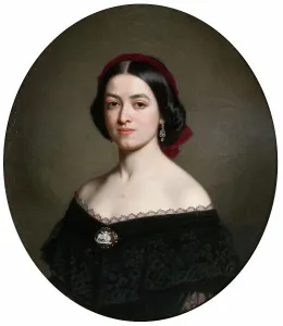 Beautiful Prints: Unknown woman, 1859. Creator: Amalia Lindegren