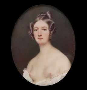 Breasts Prints: Unknown woman with bare breasts, 1837. Creator: Lizinska de Mirbel