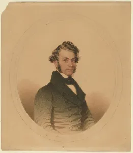 Yale College Prints: Unknown Yale Student. Creator: Charles Wesley Jarvis